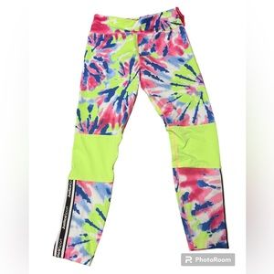NWT Justice Ankle Tie-Dye Color Block Leggings Logo Tech Pocket Various Sizes